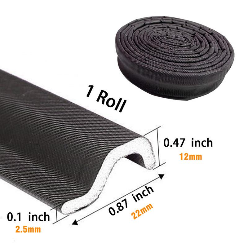 New 11M Acustic Foam Window Sealing Strip for Casement Window Seal Soundproof Foam S Weather Stripping Door Seal Gap Filler Tape