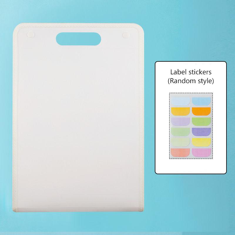 13 Pocket File Folders Portable A4 Letter Size Macaron Color Accordian Document Organizer For Classroom Office Home Storage