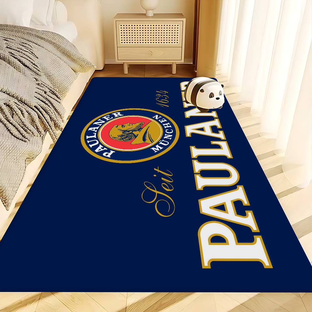 German Beer Paulaner Entrance Door Mat Washable Non-Slip Living Room Sofa Chairs Area Mat Kitchen Welcome Doormat