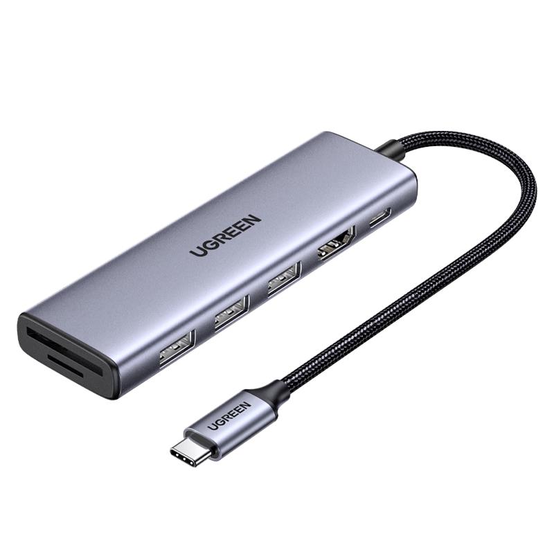 Ugreen Многопортовый USB-C концентратор с HDMI и PD