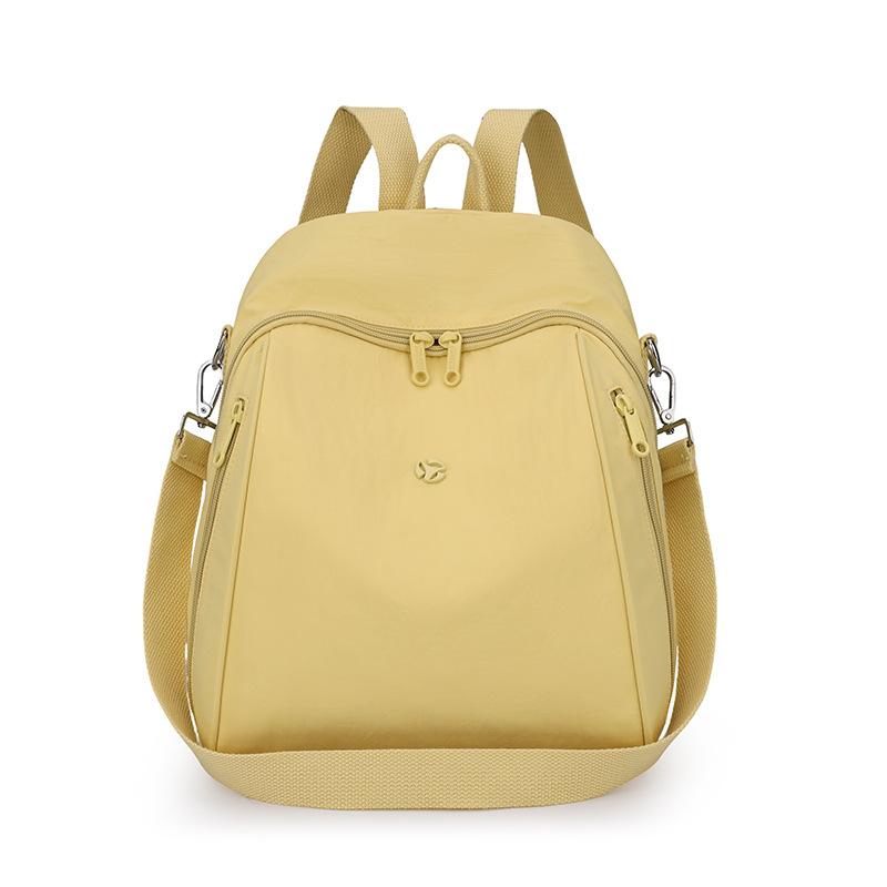 Однотонный женский рюкзак большой вместимости, дорожный рюкзак, легкая нейлоновая сумка