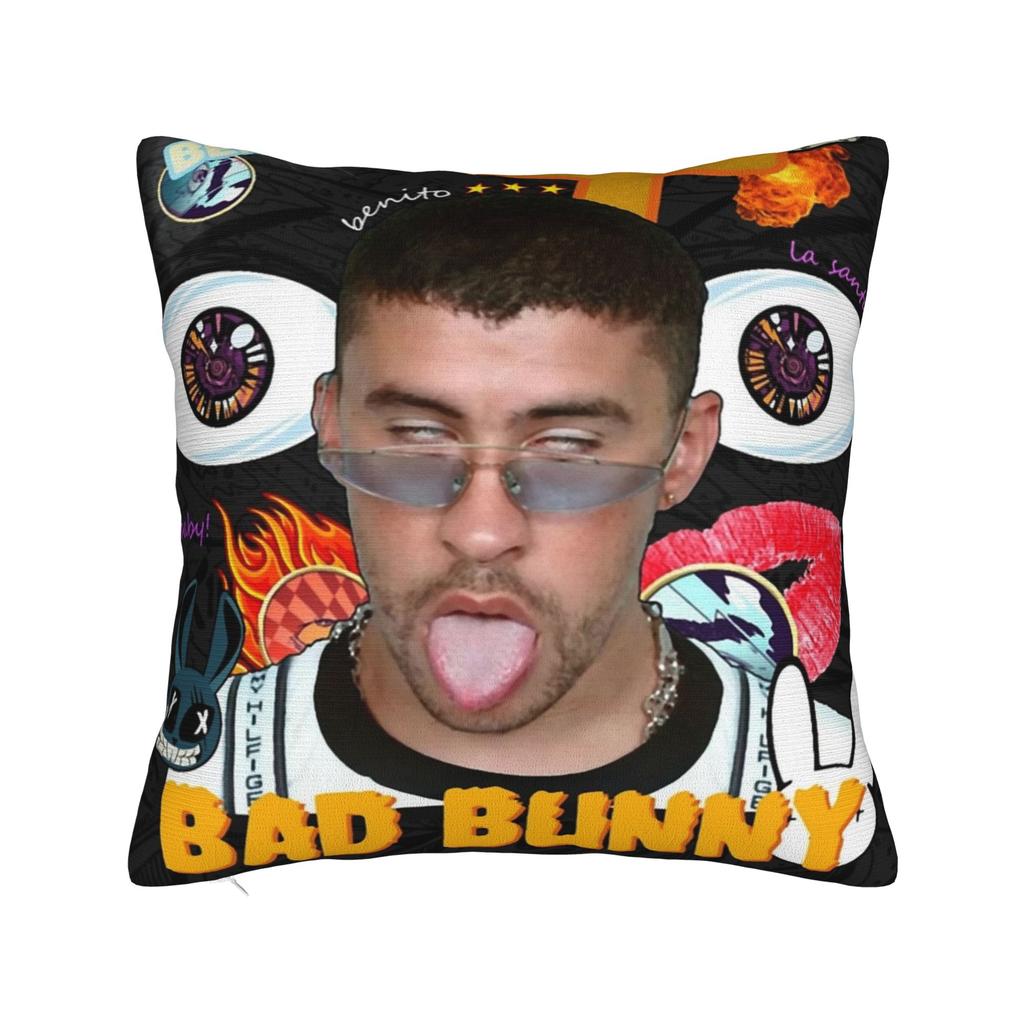 Bad Bunny DTMF Наволочка Полиэстер Чехол для Подушки Декорация Чехол для Подушки Дом Прямая Поставка 18'