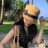 Hat Women's Summer Bow Straw Hat Shade Sunscreen Hat Summer Outdoor Sun Hat Advanced Sense