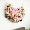 Yousheng Wall Mounted Stuffed Toy Net Bag Hammock Large Capacity Tassels Design Easy To Install Plush Toy Organizer Corner Hanging Net