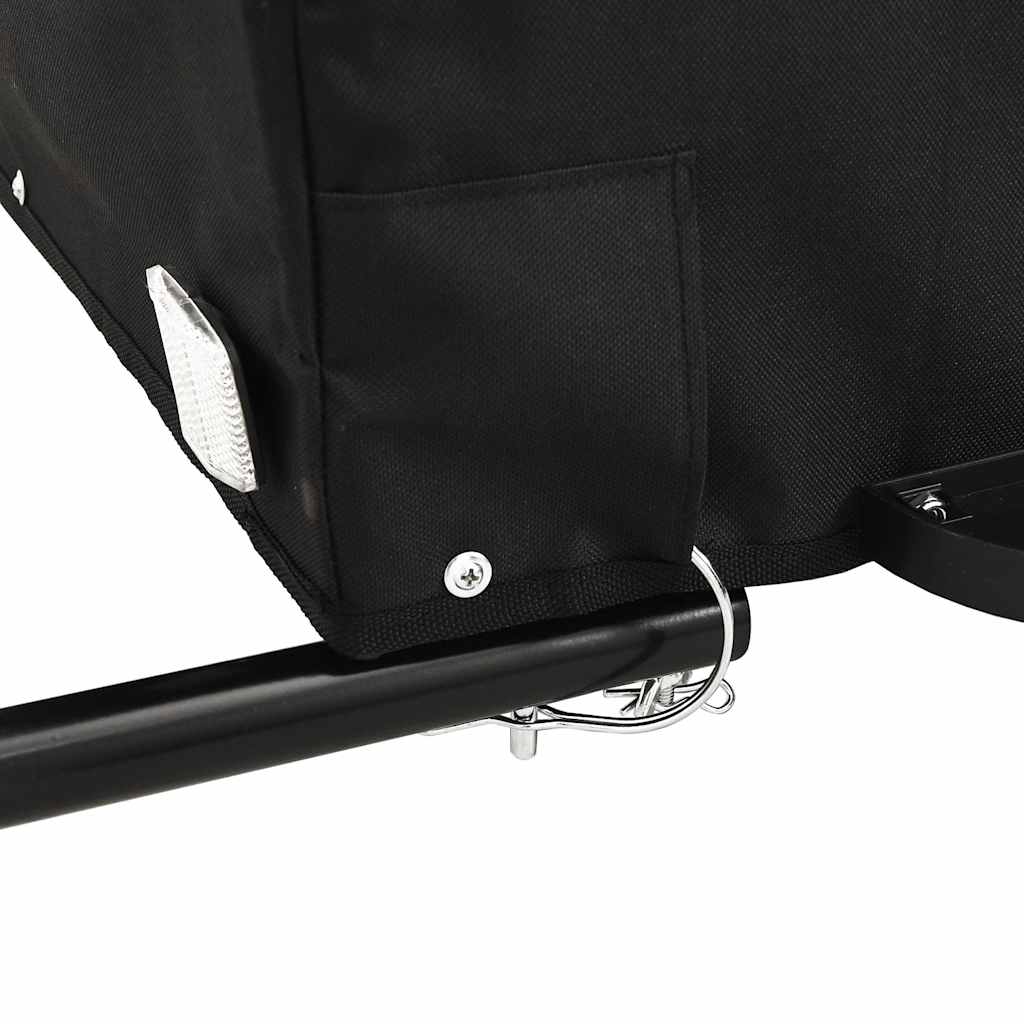 Bike Trailer Black and Gray 45 kg Iron