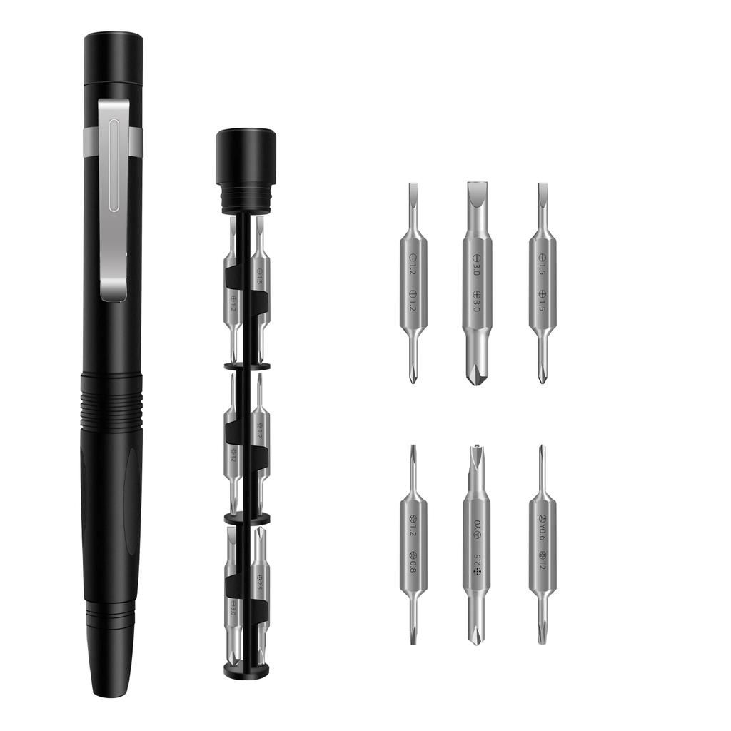 13 In 1 Precision Screwdriver Pen Set Portable Hidden Storage Multi-Function Repair Tool for Phone Computer Glasses Furniture