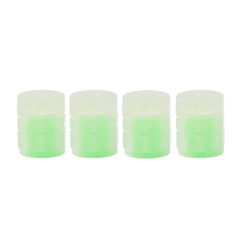 4PCS Luminous Valve S Fluorescent Green Blue Night Glowing Car Motorcycle Bicycle Wheel Styling Tyre Hub Luminous Decor