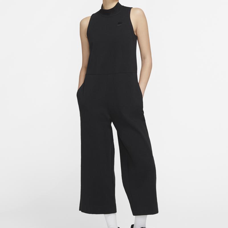 Nike Боди женские черные с воротником-стойкой CJ3745-010