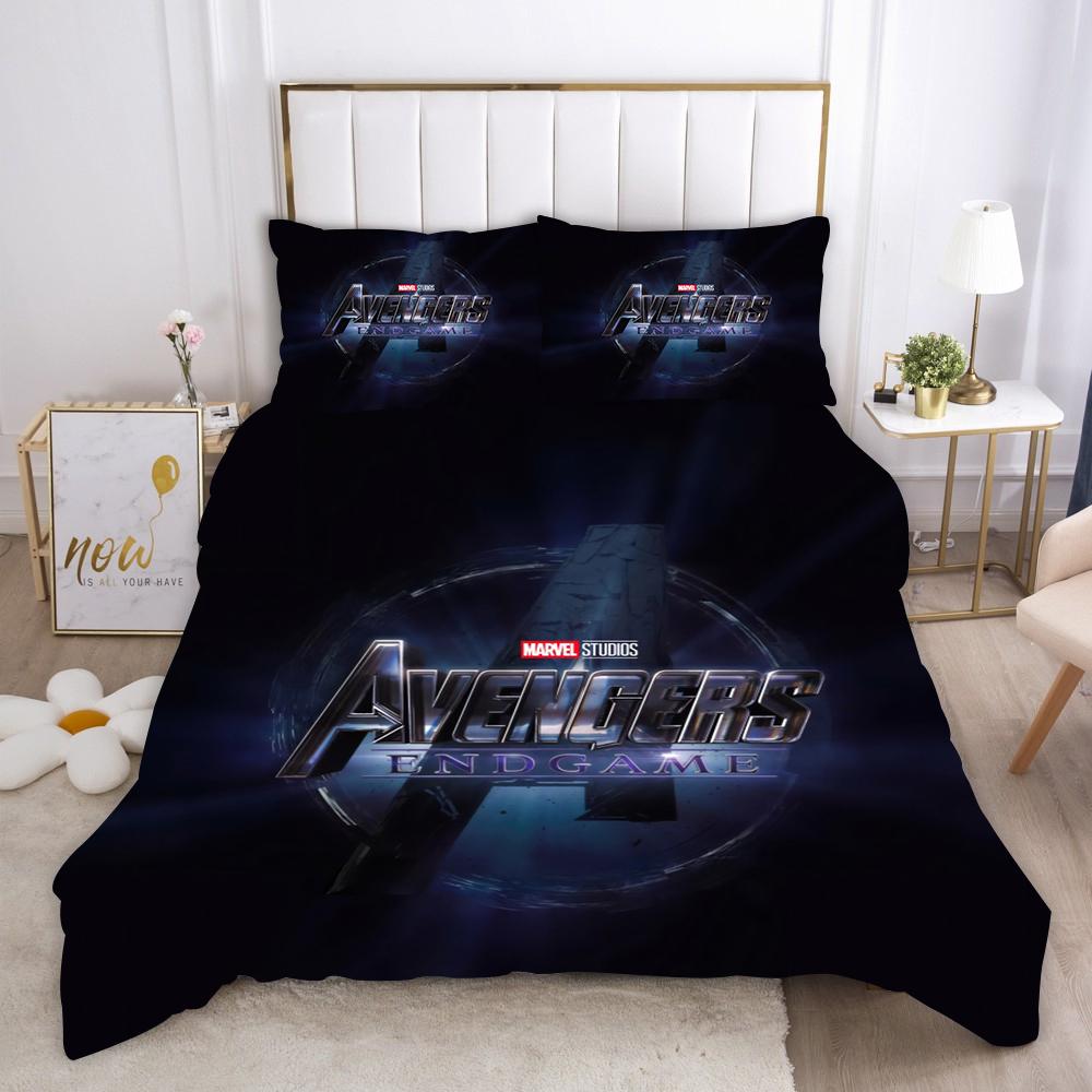 Marvel Comics Человек-паук Аниме Комплект постельного белья Пододеяльник Полиэстер Подходит для детей и взрослых Комплект из 3 предметов