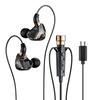 New Wired Sport Headphone Sport Earphone 3.5mm Jack Noise Cancelling Headsets with Microphone Earbud for Live Singing Recording