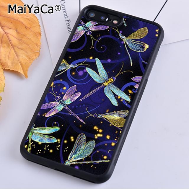 MaiYaCa Colorful Dragonfly Phone Case For iPhone 17 Air 16 15 14 plus 11 12 13 Pro Max coque Cover Shell