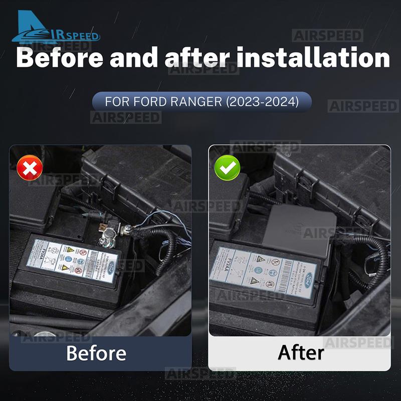 Car Battery Negative Terminal Protective Cover For Ford Ranger 2024 Waterproof Dustproof Interior Accessories