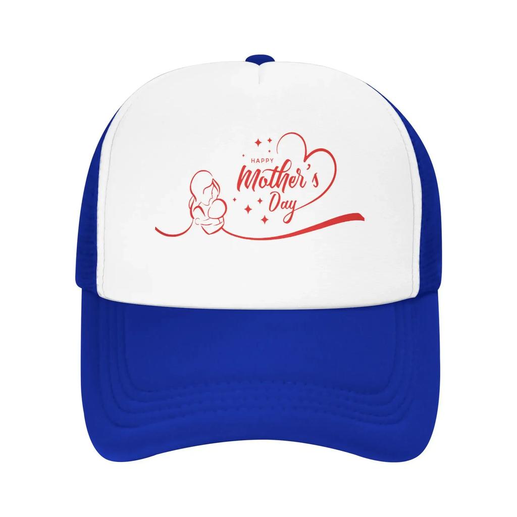 Mom Hug Happy Mother's Day Mama Travel Mesh Baseball Caps For Womens High-end Female Beach Bucket Hat Trucker Cap