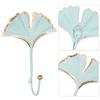 Organization For Towel Clothes Leaf Shape Hanging Storage Rack Wrought Iron Hook Wall Hanger