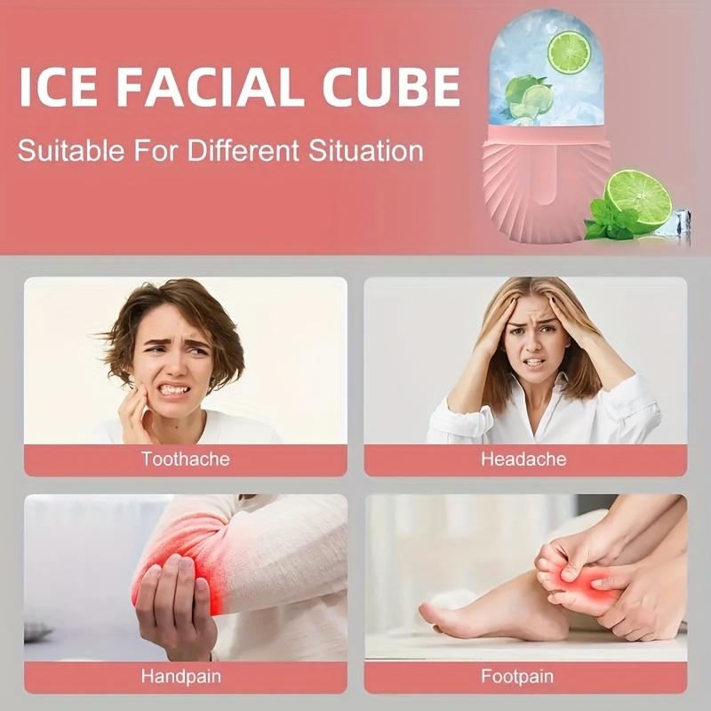 Многоразовый ледяной ролик для лица, инструменты для красоты, ледяные ролики для лица, форма, массаж лица, инструменты для ухода за кожей, контурный, герметичный массажер для лица