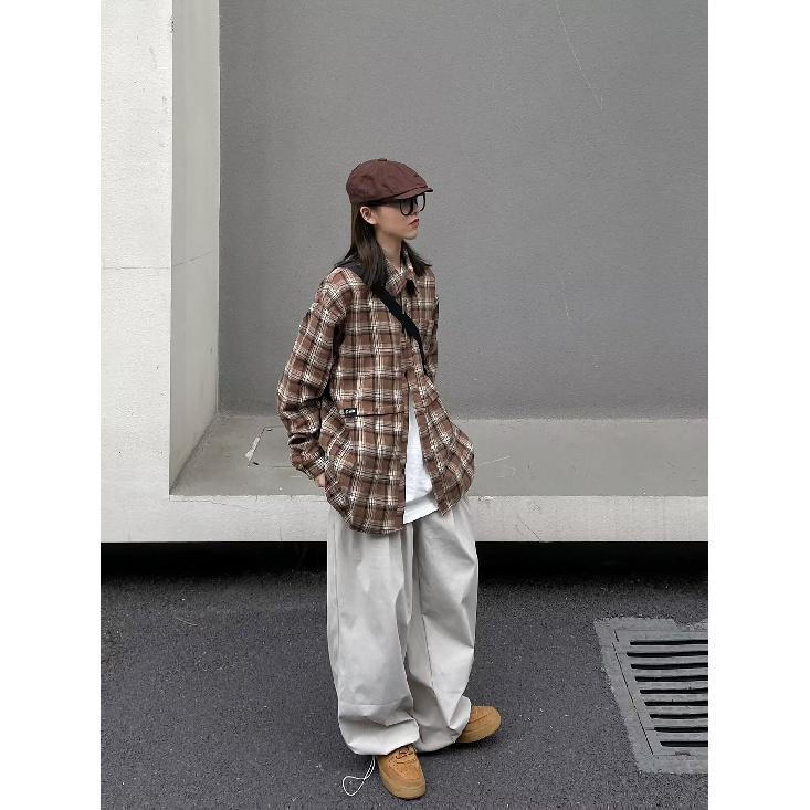 Рубашка с длинным рукавом с буквенным принтом 2024 года в японском стиле в стиле Гонконга, свободная рубашка для мальчиков, летнее модное универсальное повседневное пальто