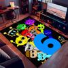 1pc Sprunki Game2 Print Area Rug - Soft, Washable Non-Slip Indoor Mat for Office Chairs, Living Room, Home Office Decorative Rug
