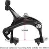 Black Bike Brake Kit 22.2 Mm Lever Clamp C Brake Caliper  Bike Maintenance