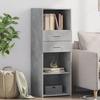 VidaXL Highboard Concrete Grey 45x42.5x124 Cm Engineered Wood, Sideboard, Cupboard, Side Cabinet, Cabinet, Cabinet of 846169