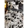 Простыни на резинке, комплект пододеяльников, одинарный, серый Далматин, серый Далматин