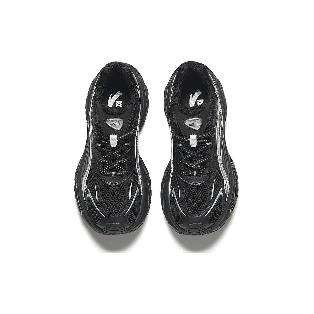 Anta Универсальные амортизирующие нескользящие низкие повседневные туфли мужские кроссовки черные 912428816-3