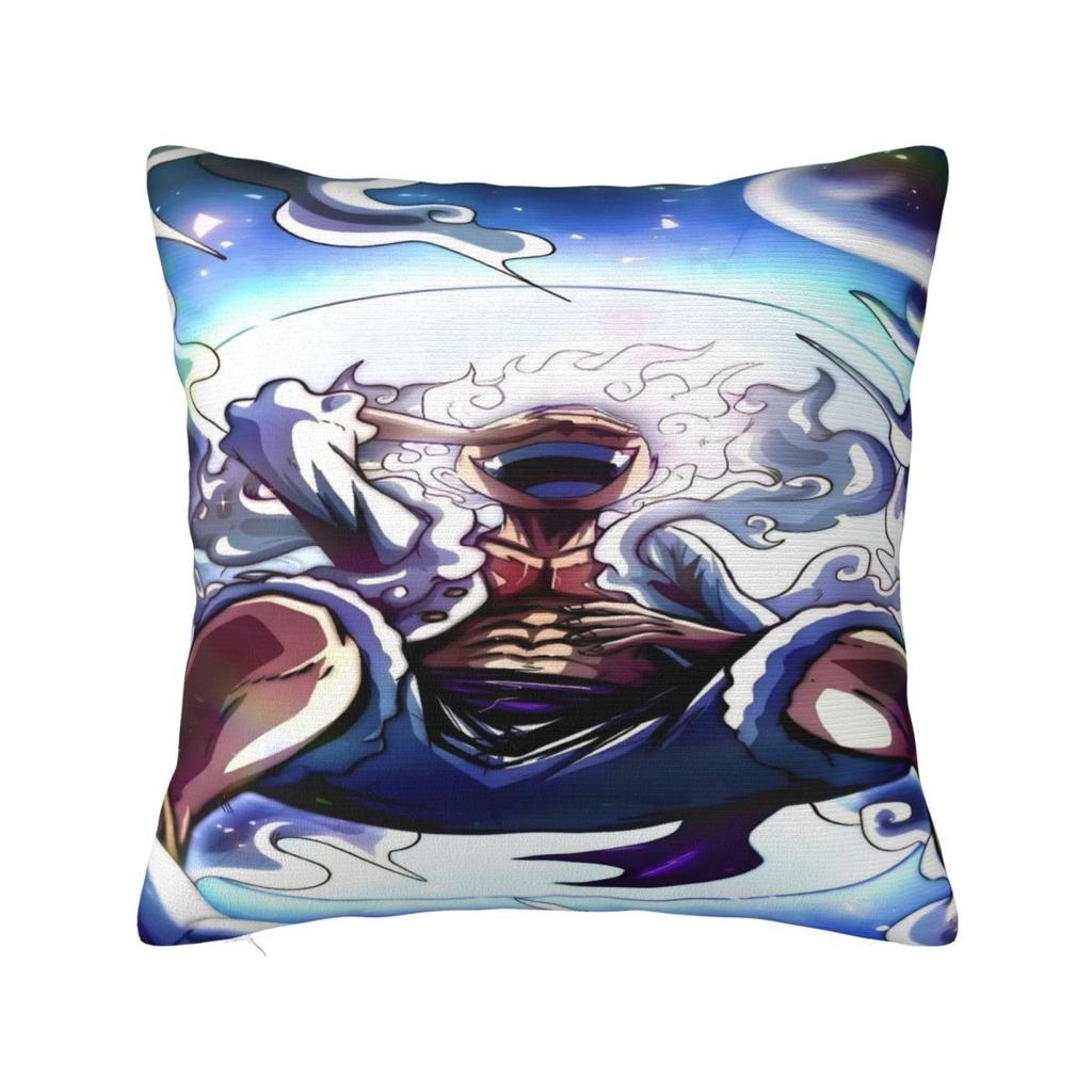 Japanese Adventure One Anime Piece-E Luffy Pillow Case Cushion Cover Pillow Cover Retro Trendy Pillowcases Sofa Home Decoration