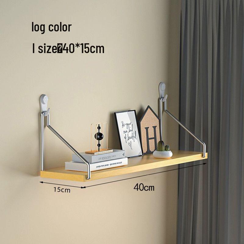 Настенная железная полка для хранения без сверления для декора ТВ, гостиной или спальни.