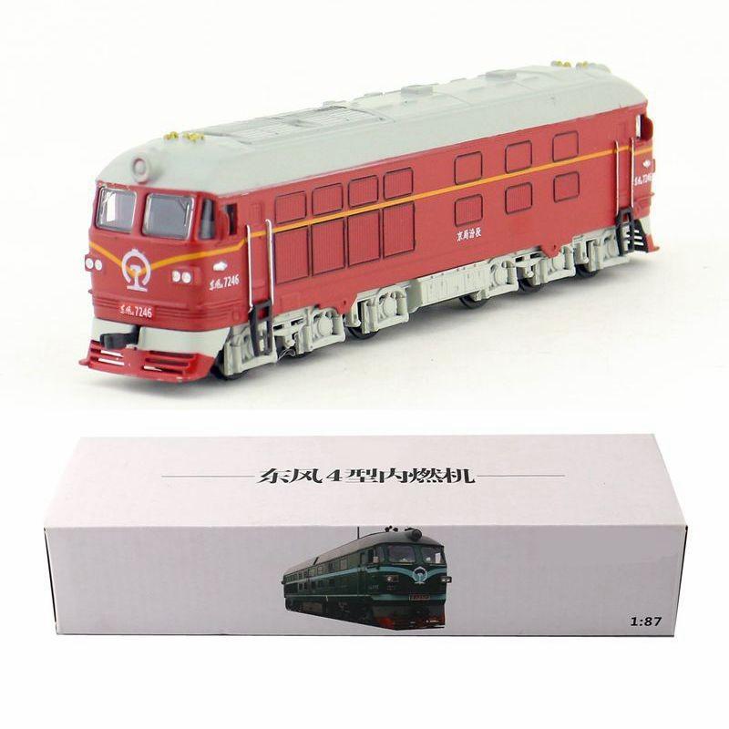 Simulation Dongfeng Alloy Train Model Toy With Sound And Functions Light