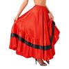 Womens Flamenco Dance Skirt Tiered Ruffles Wide Hemline Ballroom Dancing Skirt Carnival Stage Performance Costume