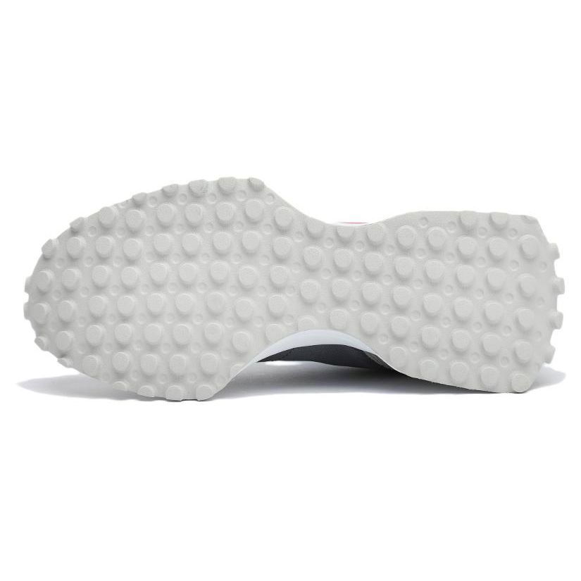 New Balance Nb 327 Ретро Цветной блок Ткань Кожа Низкий верх Марафонские кроссовки Женские кроссовки Серый WS327JLL