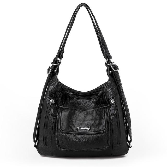 Качественные кожаные роскошные сумки, женские сумки, дизайнерские многофункциональные сумки на плечо для женщин, дорожная сумка 2021, Mochila Feminina