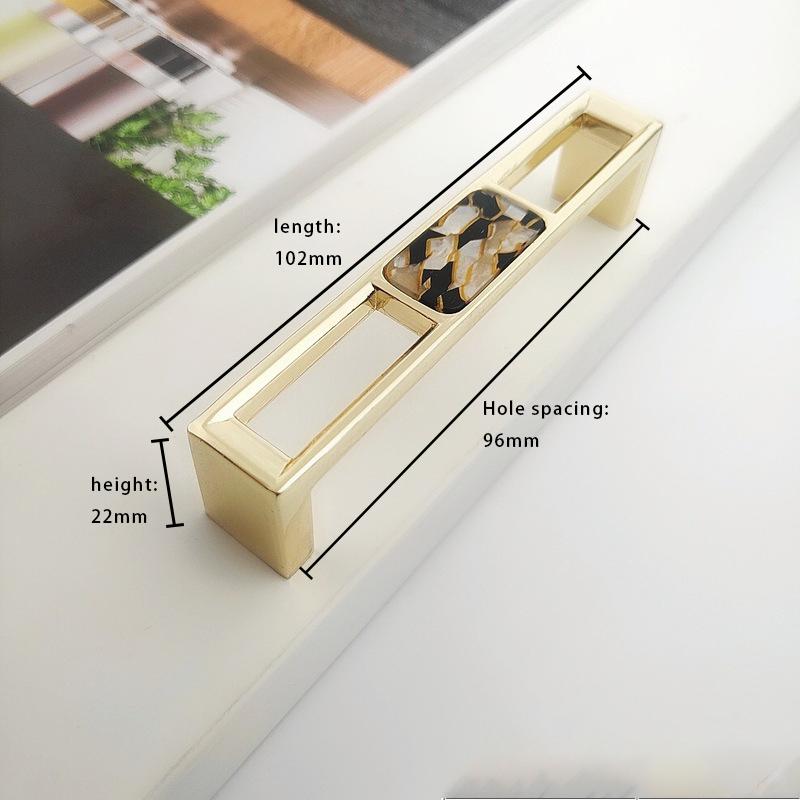 Дверные ручки и ручки из цинкового сплава для корпуса шкафа, элегантные ручки для мебели из смолы, ручки для ящиков кухонных шкафов, рычаги для внутренней отделки