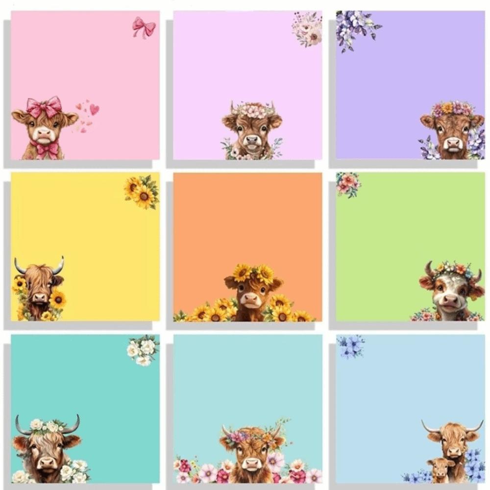 Animal Pattern Animal Sticky Notes Macaron Cat Colorful Note Paper Office Supplies