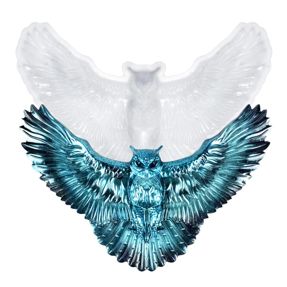 Настенный декор Силиконовые формы из смолы Летучая мышь вампир Совы Феникс Глубокие эпоксидные формы для эпоксидной заливки