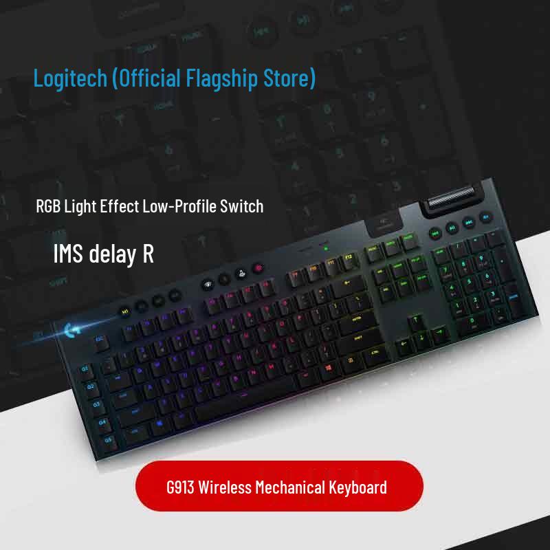 Logitech Беспроводная ультратонкая механическая игровая клавиатура G G913
