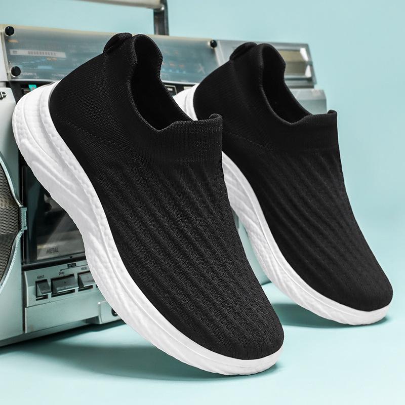 Летние мужские кроссовки сетчатые дышащие мужские повседневные туфли мужские мокасины без застежек мягкие удобные мужские кроссовки Tenis Hombres