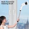 8 в 1 Портативная щетка для ванны Щетина/Губка/Тканевые щетки Щетка для мытья ванной Электрическая чистящая щетка Инструмент для чистки кухни