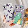 Case For Xiaomi Poco X3 M3 Pro F3 Mi 11 Lite Redmi 10 Note 9 8 Pro 10S 9S 9T 8T 9A 9C 9 8A 8 7 7A Dinosaur Butterfly Frog Cover
