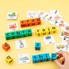 Dice Word Game with 40 Themed Cards 20 Letter Blocks Word Building Multiplayer Buzzer Challenge Develops Vocabulary Cognitive Skills Educational Toy