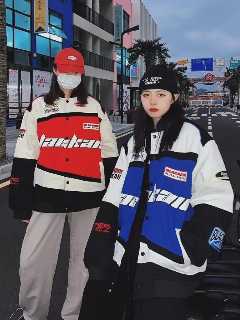 Unisex American Retro Racing Jackets - Trendy Spring/Autumn Streetwear for Men and Women