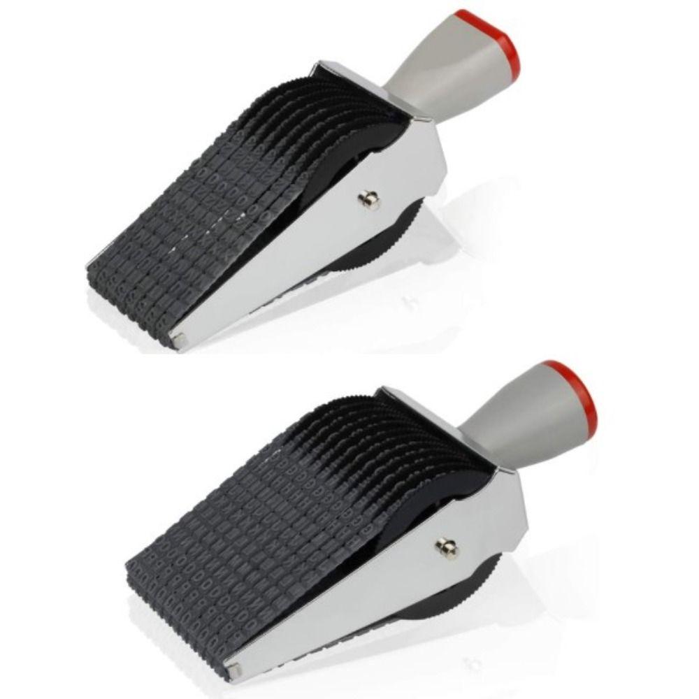 8 or 12 Digit Number Stamp English Alphabet Business Stamps Creative Roller Stamps Business