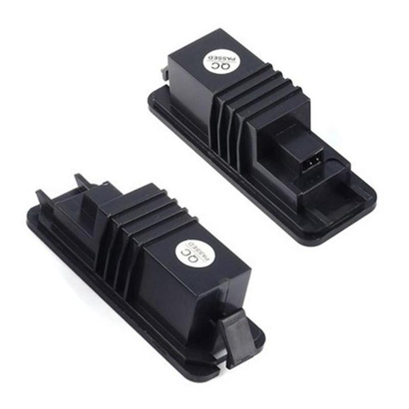 2pcs No Error SMD LED License Number Plate Lights Lamps Error Free White For VW GOLF 4 5 6 7 6R Passat B6 Lupo Scirocco Polo