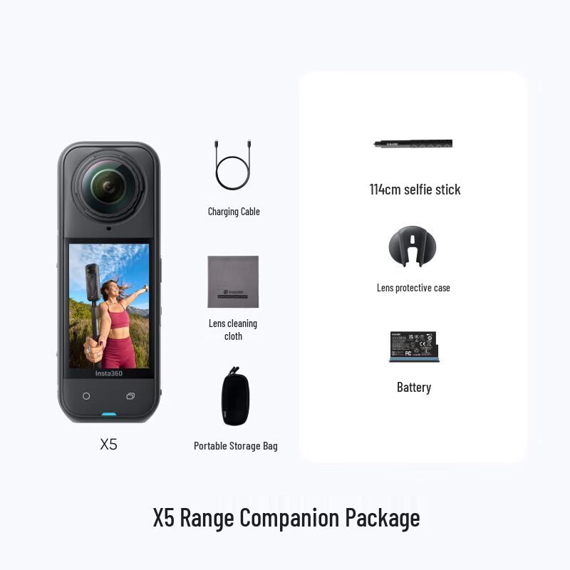 Insta360 X5 360 Degree Panoramic Action Camera (CN version)