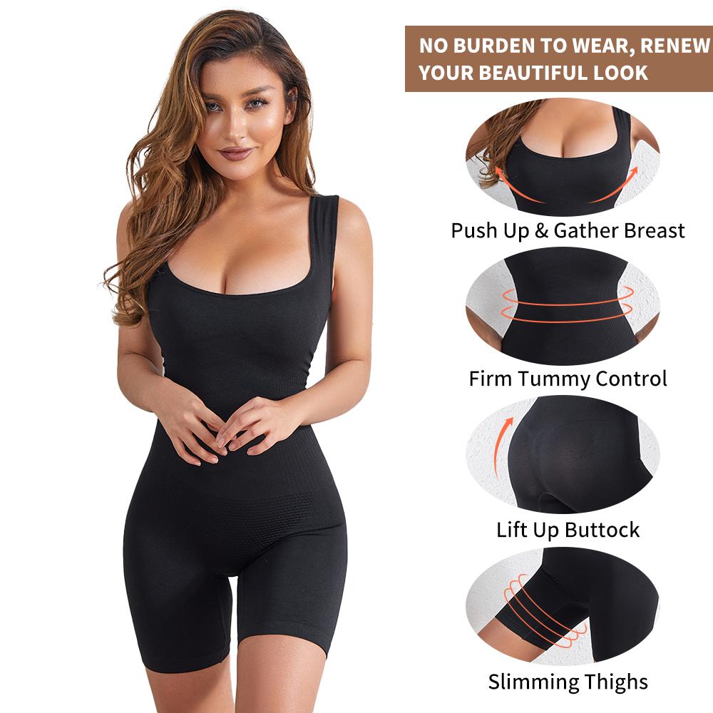 Женское корректирующее белье Боди Бесшовные прочные компрессионные жилеты для всего тела Формирователь бедра Тонкое нижнее белье Рубашки для похудения Майки для похудения