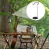 1 Set Camping Lantern Stand Height Adjustable Foldable Portable Heavy Duty Metal Outdoor Hiking Tent LED Light Pole Holder Hook Hanger Rack