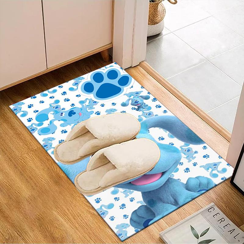 Cartoon Blue dog Area Rug Suitable for Indoor And Outdoor,Carpets for Kitchens, Homes, Offices, Living Rooms,Home Decor,Christmas Gift