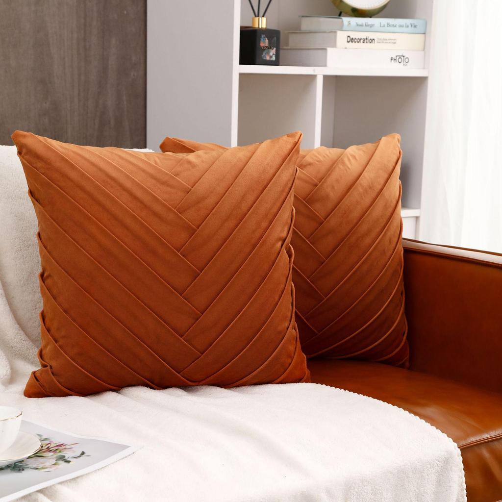 Бархатная наволочка для подушки спинки дивана