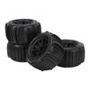 4PCS RC Wheel Tires 12mm Hex Hub 85mm Diameter Rubber Tire Replacement for 16A01 16A02 16A03 16A04 1