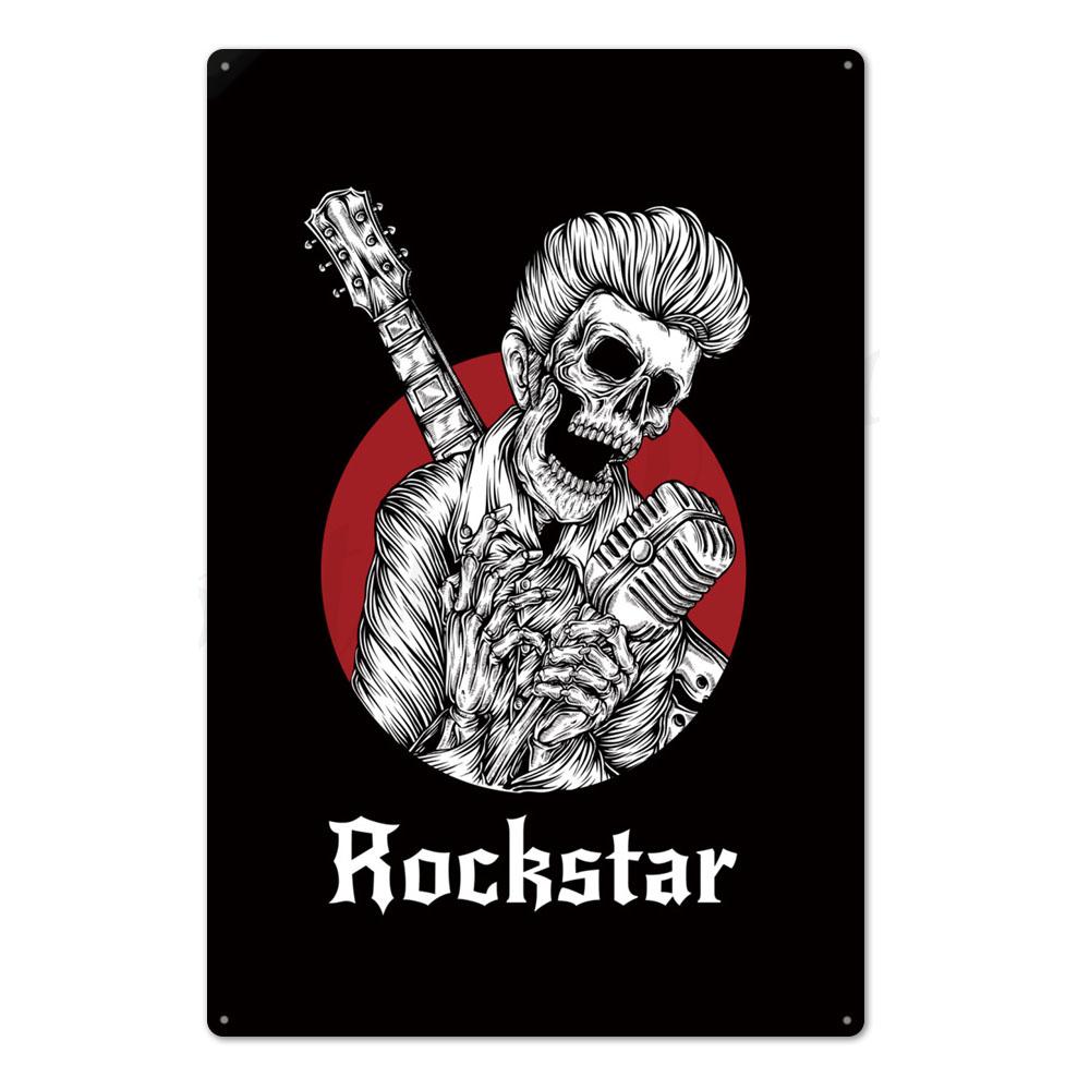 Оловянная вывеска в стиле рок-н-ролл, винтажная металлическая табличка, металлический винтажный металлический плакат, ретро-рок, Настенный декор для бара, паба, клуба, мужская пещера 20x30
