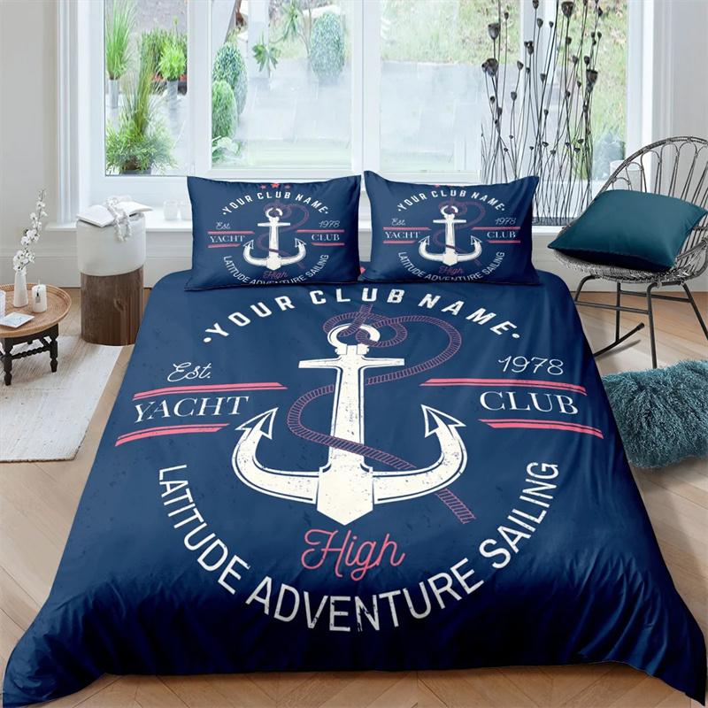 3D Print  Anchor Duvet Cover Set 2/3 Pcs Pillowcase Bedding Set Full Queen King Size
